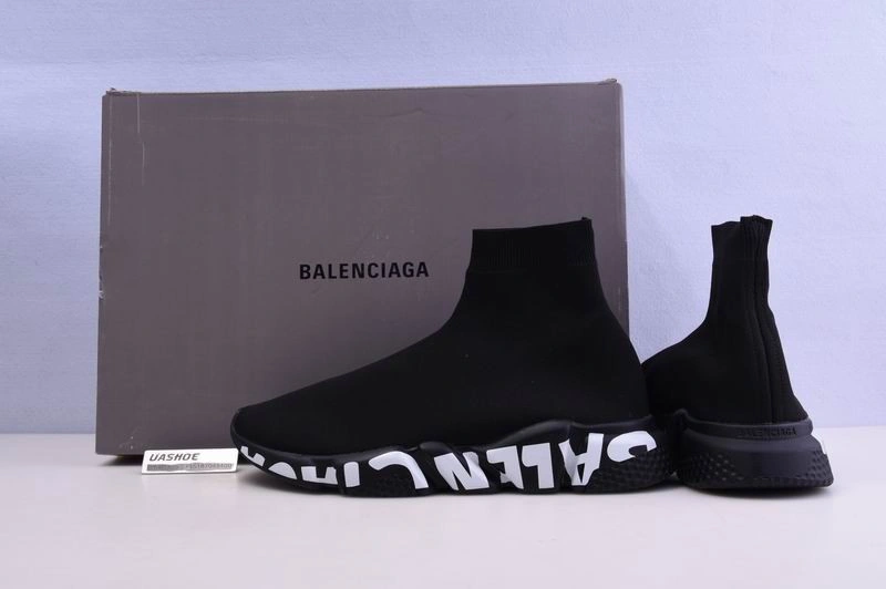 BALENCIAGA  SPEED TRAINER SNEAKERS LETTER BOTTOM