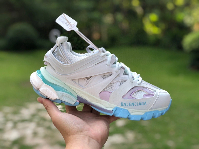 BALENCIAGA 3.0 TRACK TRAINER  WHITE  BLUE  PINK