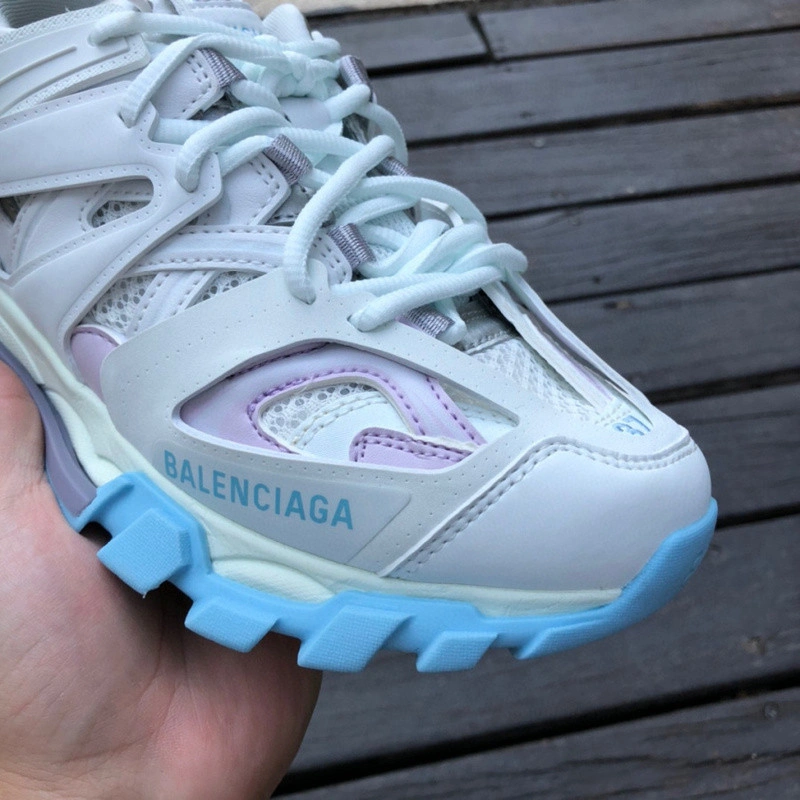 BALENCIAGA 3.0 TRACK TRAINER  WHITE  BLUE  PINK
