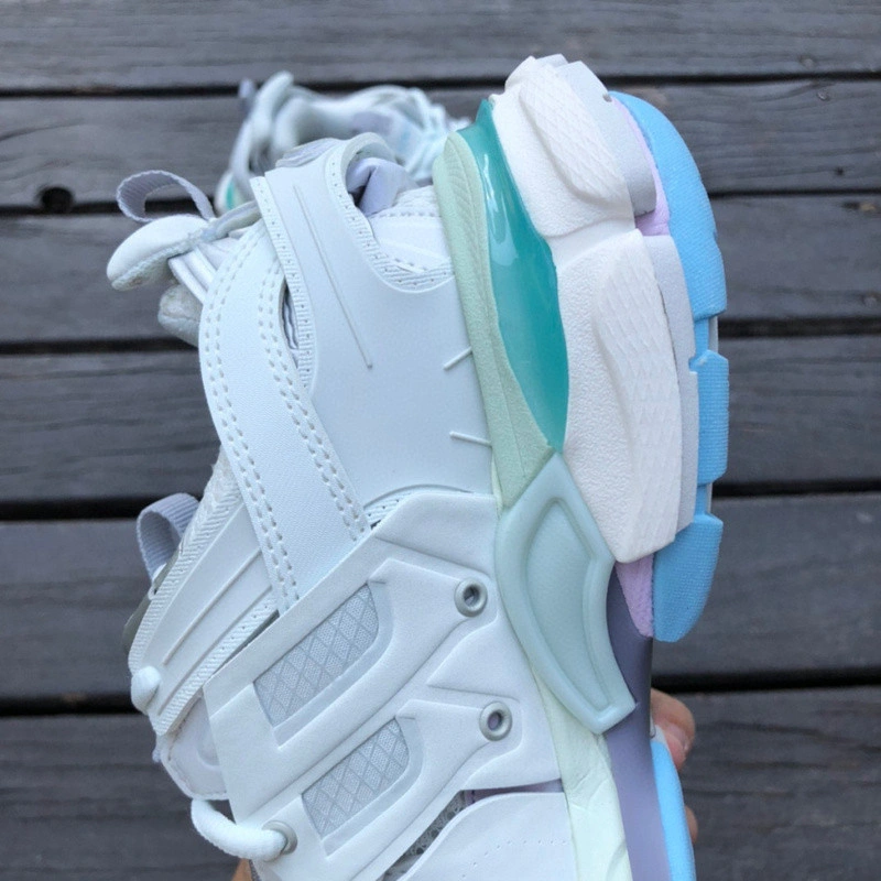 BALENCIAGA 3.0 TRACK TRAINER  WHITE  BLUE  PINK