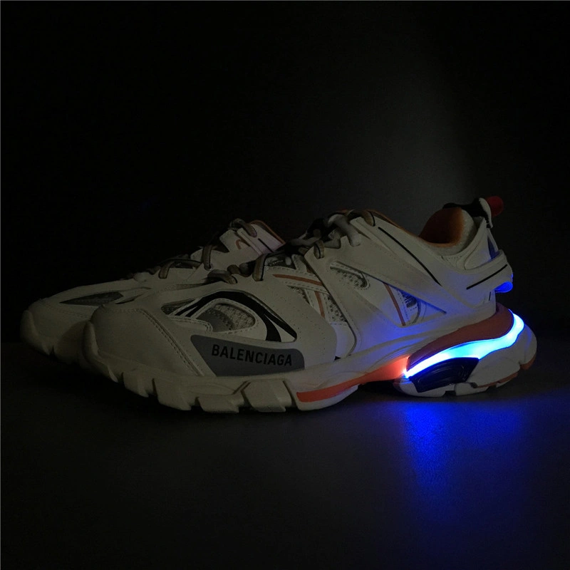 BALENCIAGA 3.0 TRACK TRAINER ORANGE WHITE WITH LED