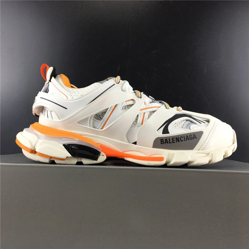 BALENCIAGA 3.0 TRACK TRAINER ORANGE WHITE WITH LED