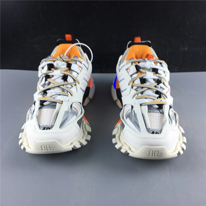 BALENCIAGA 3.0 TRACK TRAINER ORANGE WHITE WITH LED