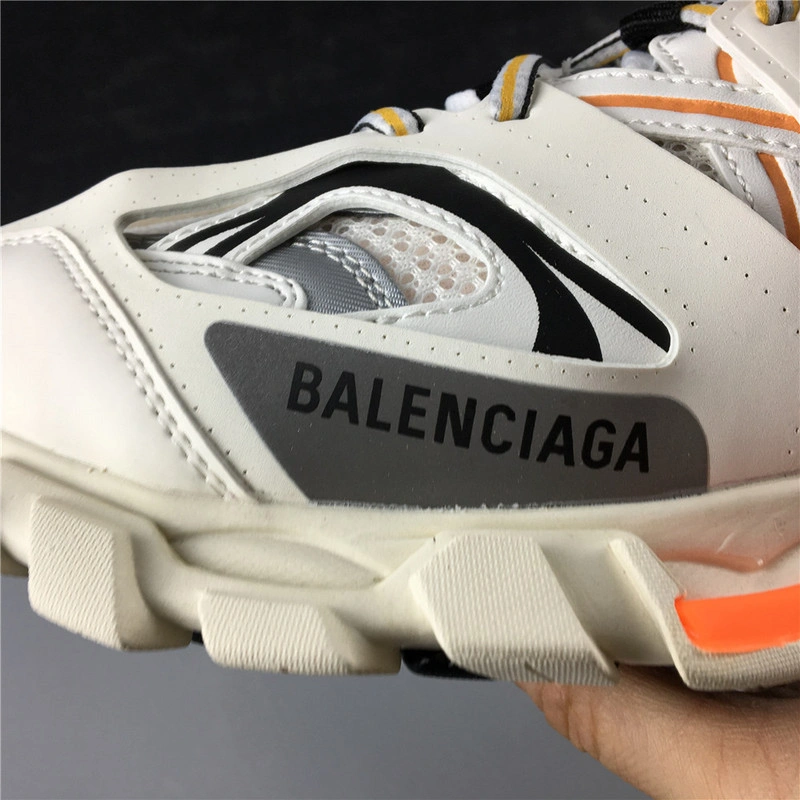 BALENCIAGA 3.0 TRACK TRAINER ORANGE WHITE WITH LED