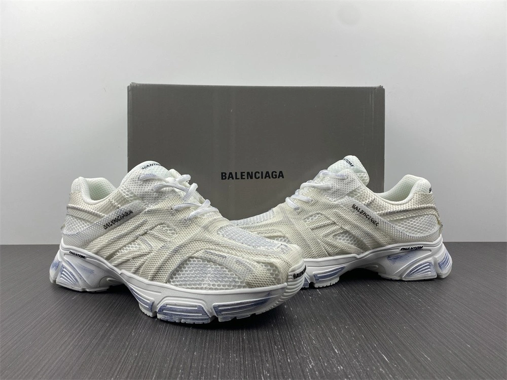 BALENCIAGA MEN'S PHANTOM SNEAKER IN WHITE  678869W2E909000