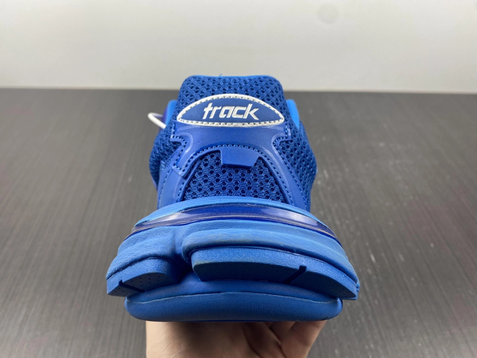 BALENCIAGA MEN'S TRACK.3 SNEAKER IN BLUE  700875W3RF14090