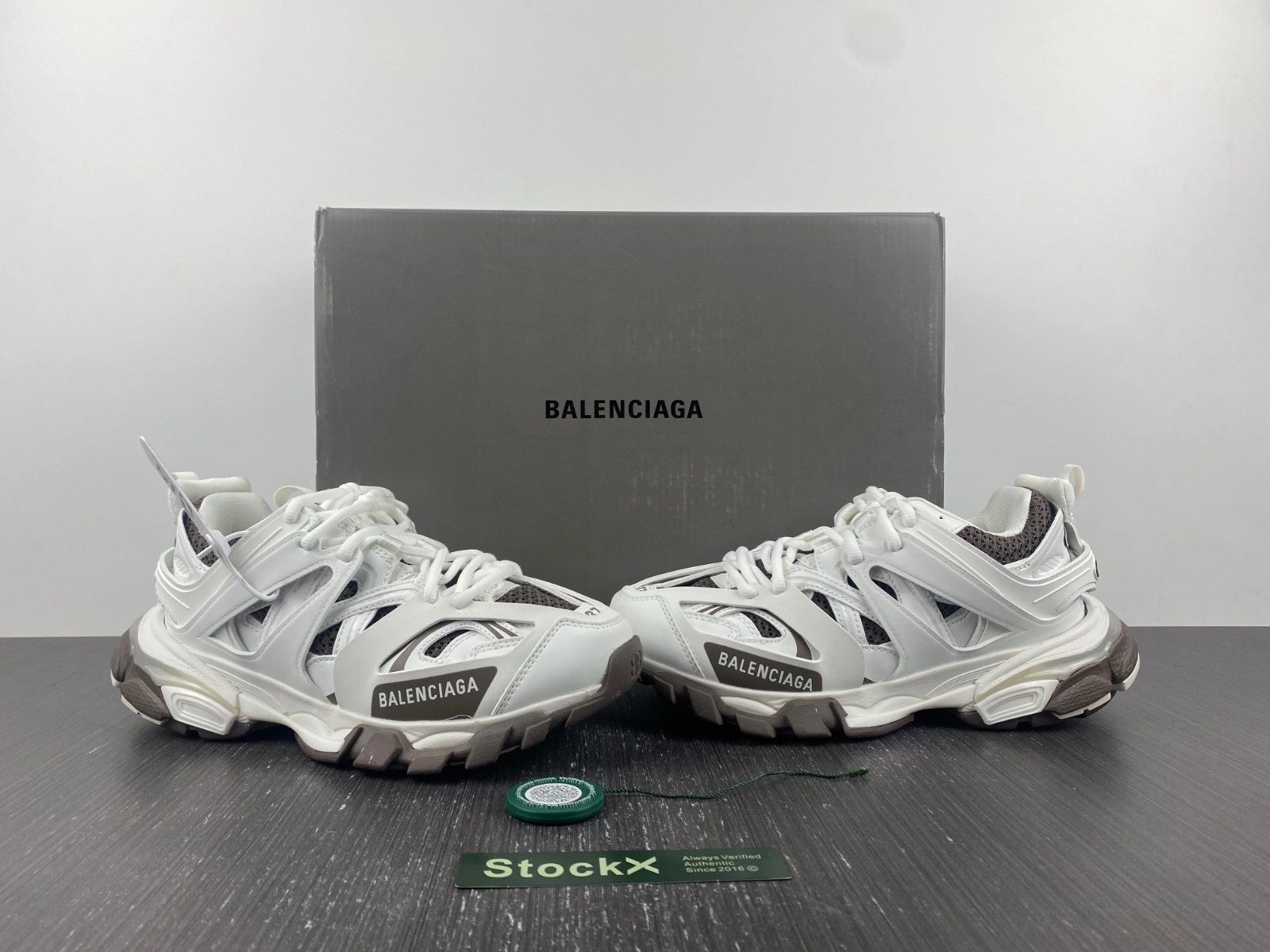 BALENCIAGA MEN'S TRACK.3 SNEAKER IN GREY 542023W3AC11897