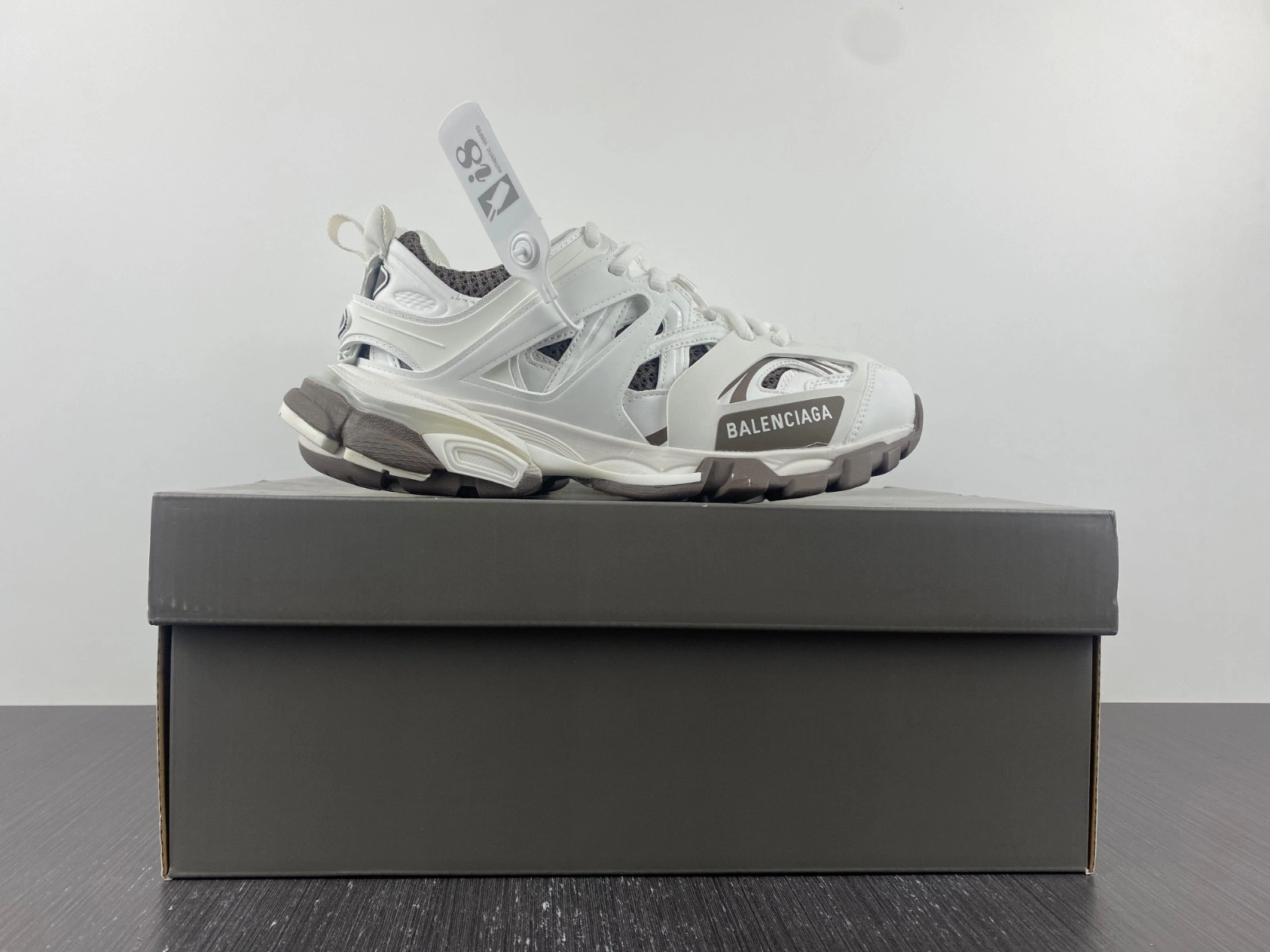 BALENCIAGA MEN'S TRACK.3 SNEAKER IN GREY 542023W3AC11897