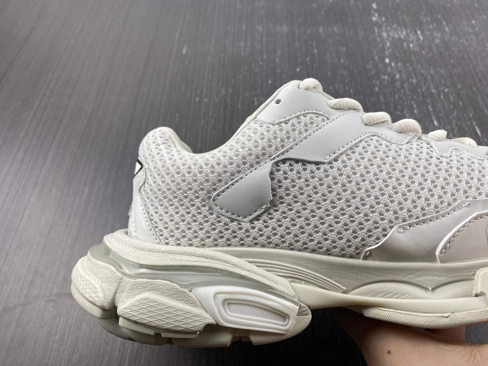 BALENCIAGA MEN'S TRACK.3 SNEAKER IN WHITE