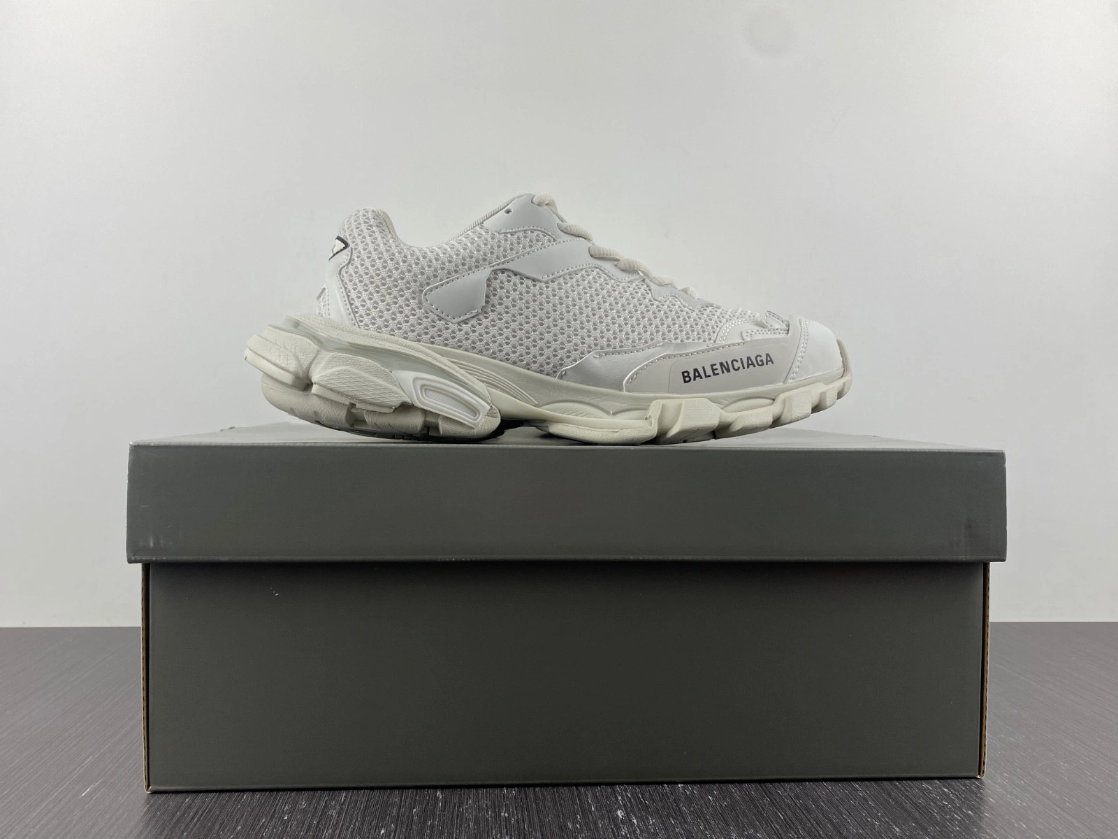 BALENCIAGA MEN'S TRACK.3 SNEAKER IN WHITE