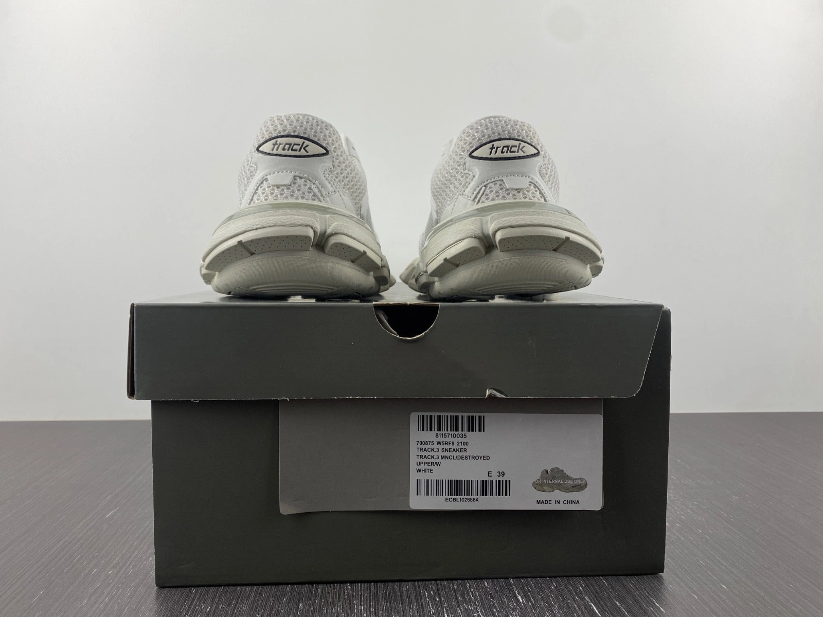 BALENCIAGA MEN'S TRACK.3 SNEAKER IN WHITE