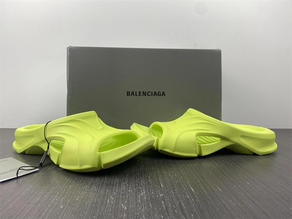 BALENCIAGA MOLD SLIDE SANDAL  Fluorescent green