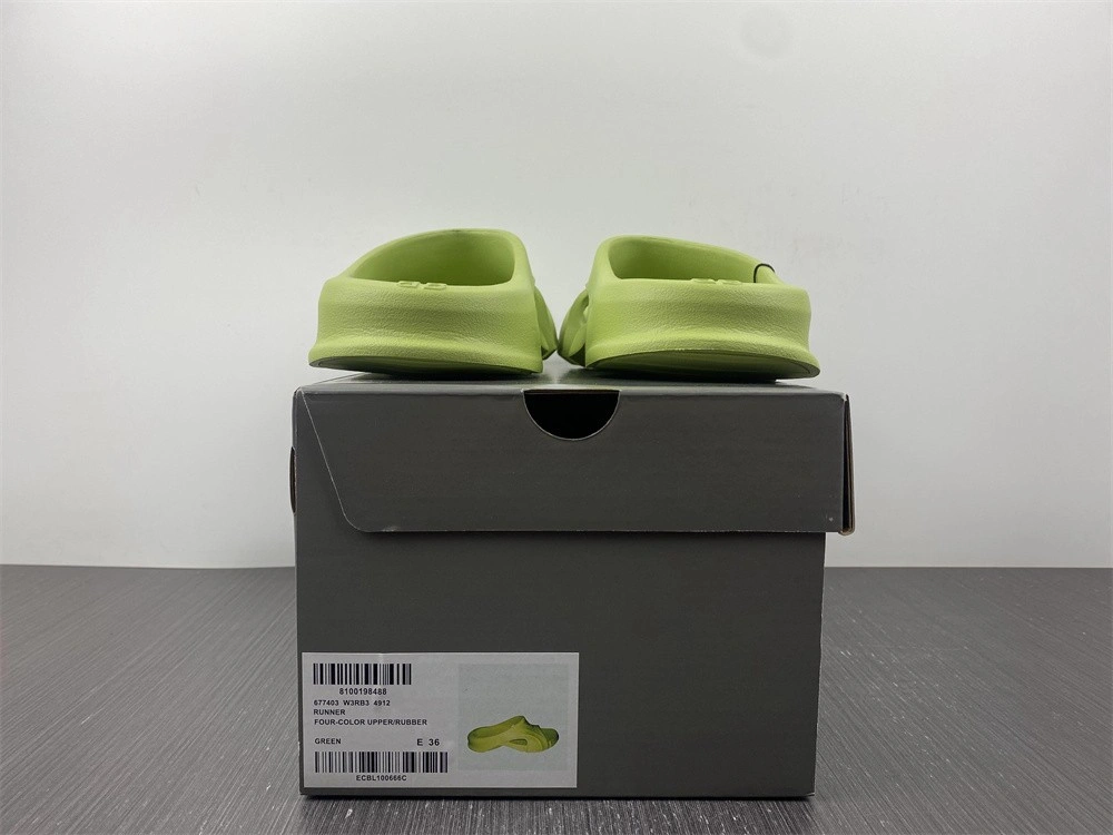 BALENCIAGA MOLD SLIDE SANDAL  Fluorescent green