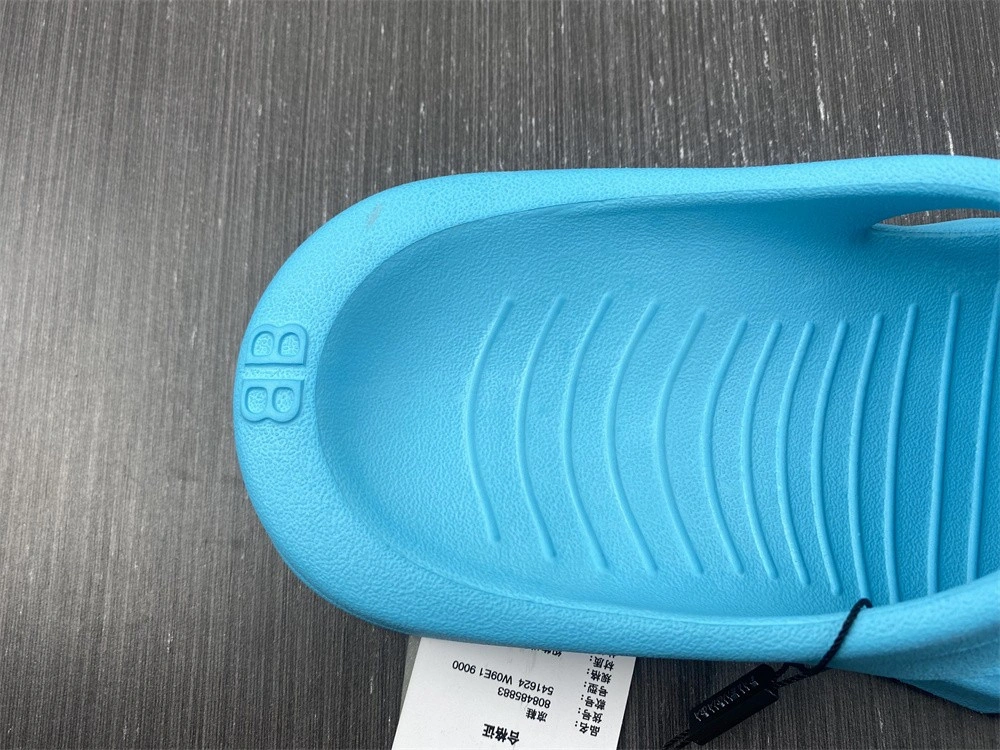 BALENCIAGA MOLD SLIDE SANDAL  Lake blue