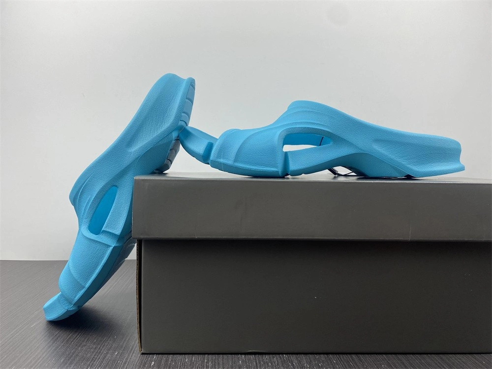 BALENCIAGA MOLD SLIDE SANDAL  Lake blue