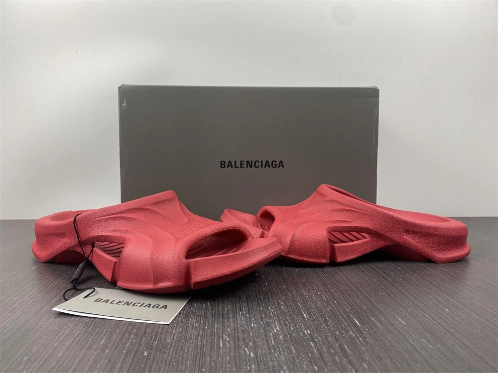 BALENCIAGA MOLD SLIDE SANDAL  RED