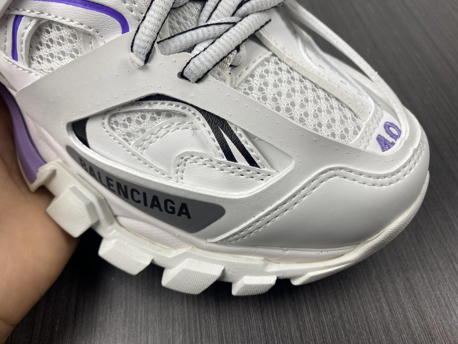 BALENCIAGA Track Sneaker Monocol. fluo leath  eff no wsah  543023 W3GC3 0225