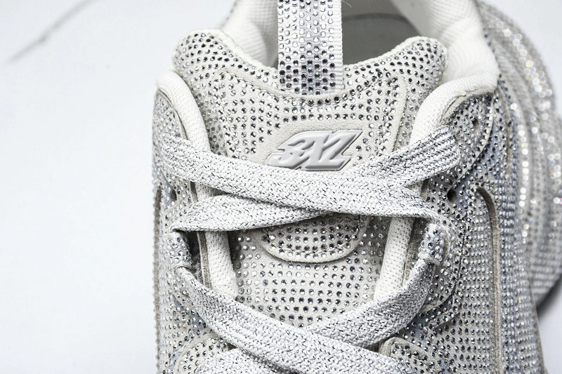BALENCIAGA Women's 3xl Sneaker With Rhinestones in Light Grey