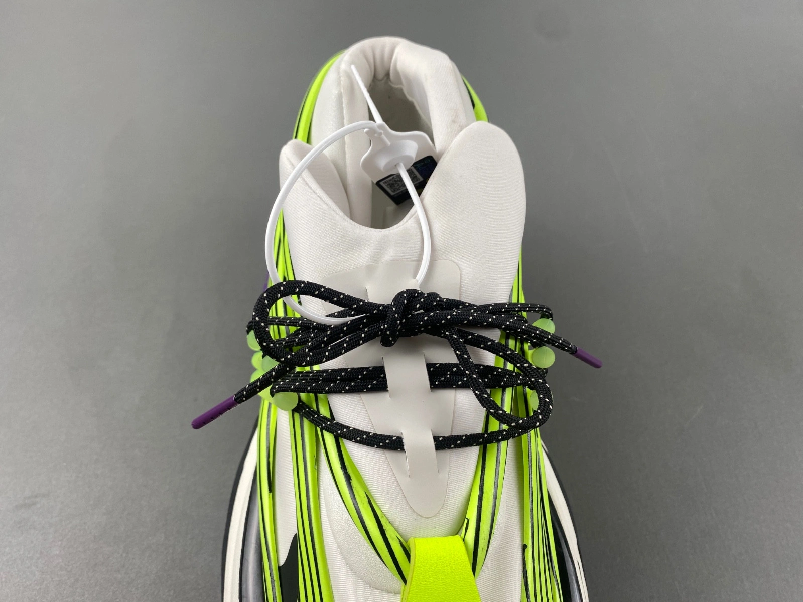 BALMAIN NEOPRENE AND LEATHER UNICORN LOW-TOP SNEAKERS