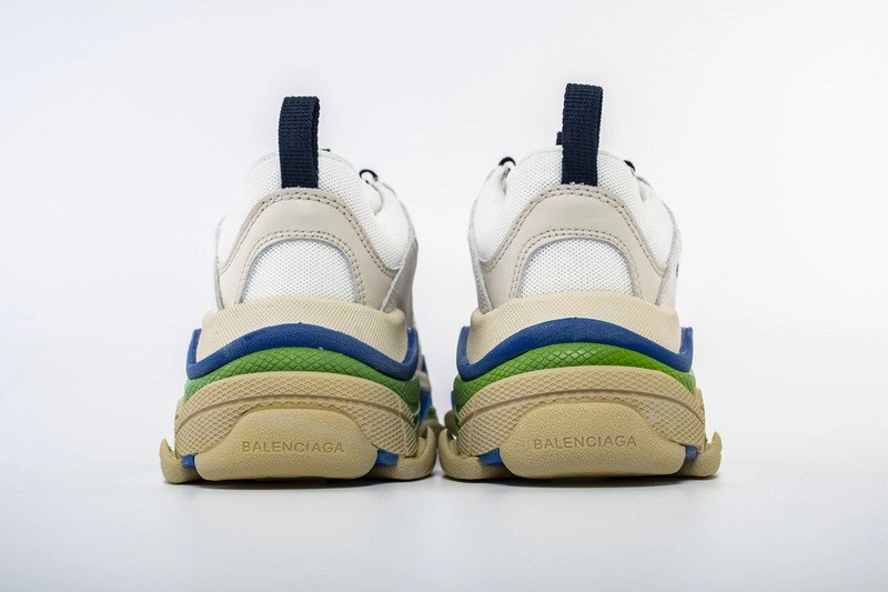 Balenciaga   Triple S Trainers WHITE NAVY