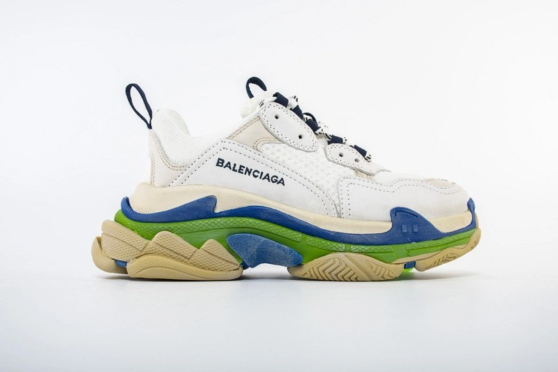 Balenciaga   Triple S Trainers WHITE NAVY