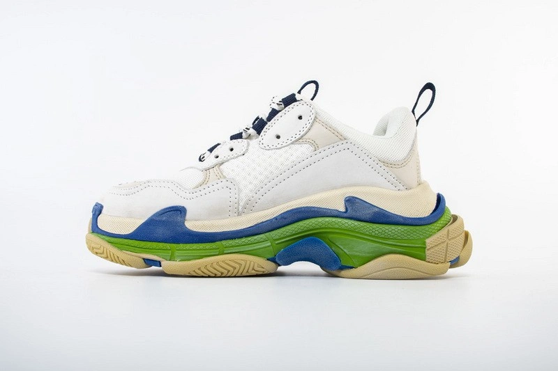 Balenciaga   Triple S Trainers WHITE NAVY