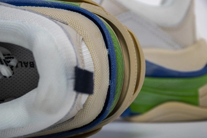 Balenciaga   Triple S Trainers WHITE NAVY