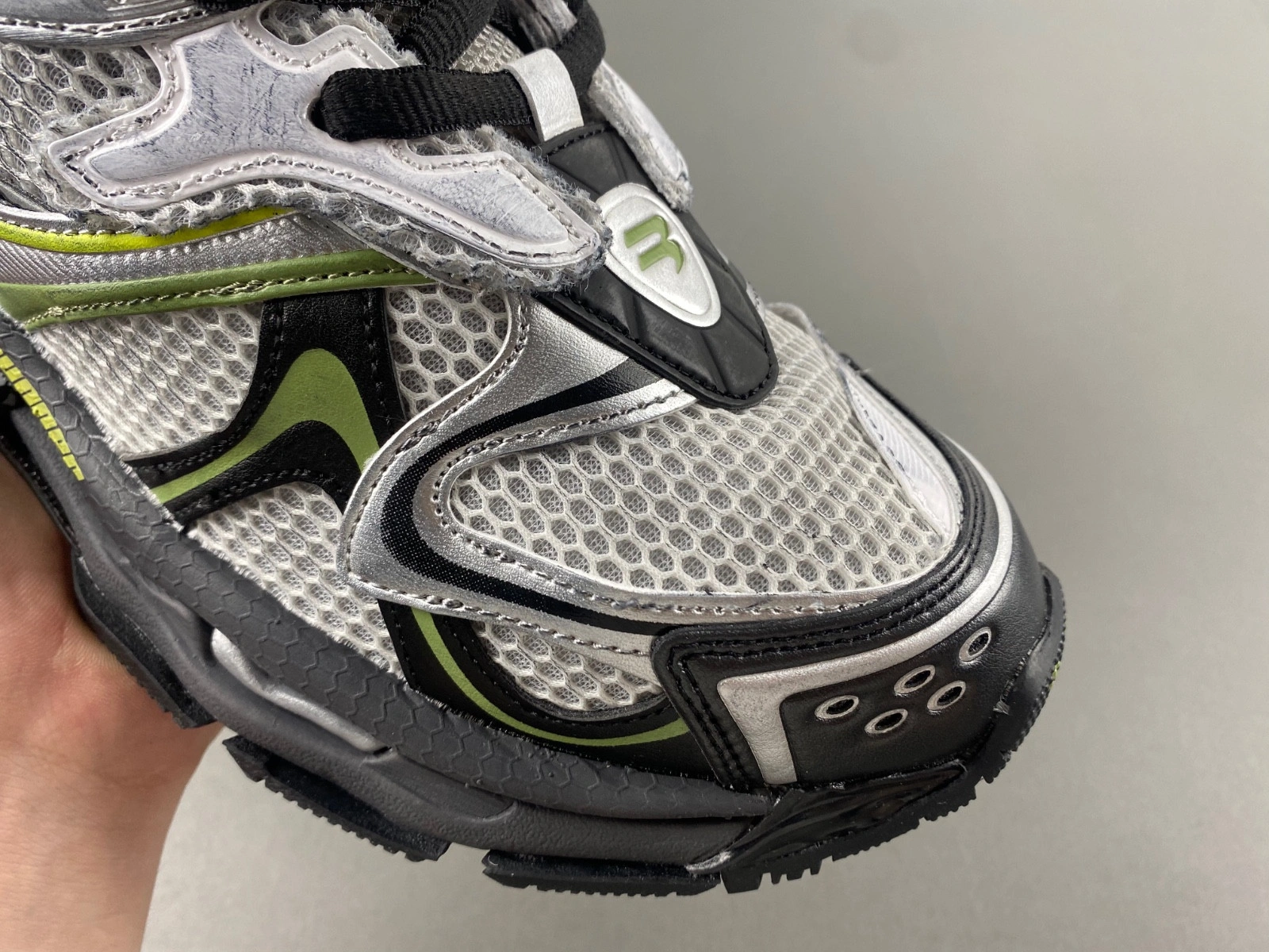 Balenciaga  Men's Runner 2.0 Sneaker in Silver