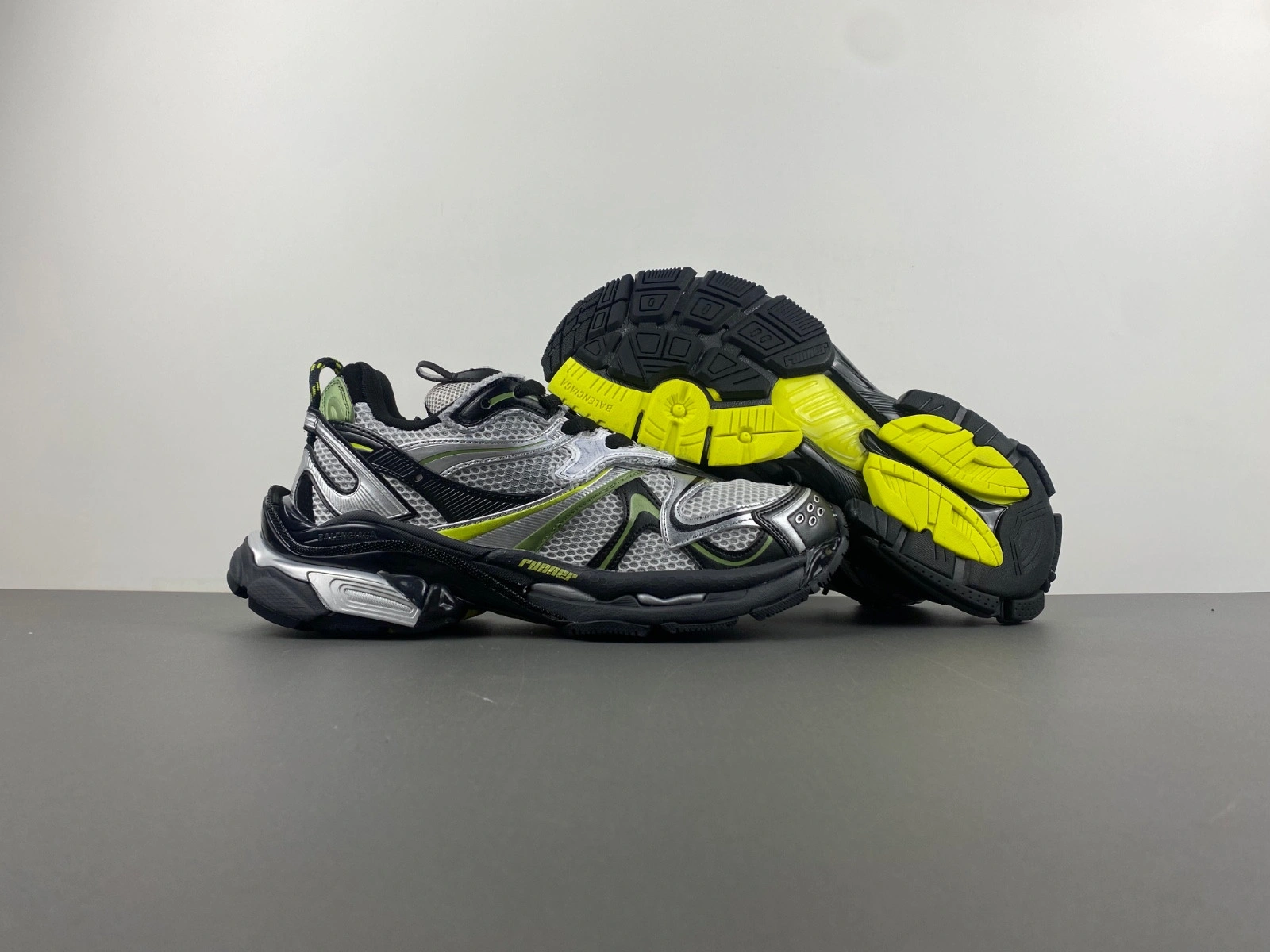 Balenciaga  Men's Runner 2.0 Sneaker in Silver