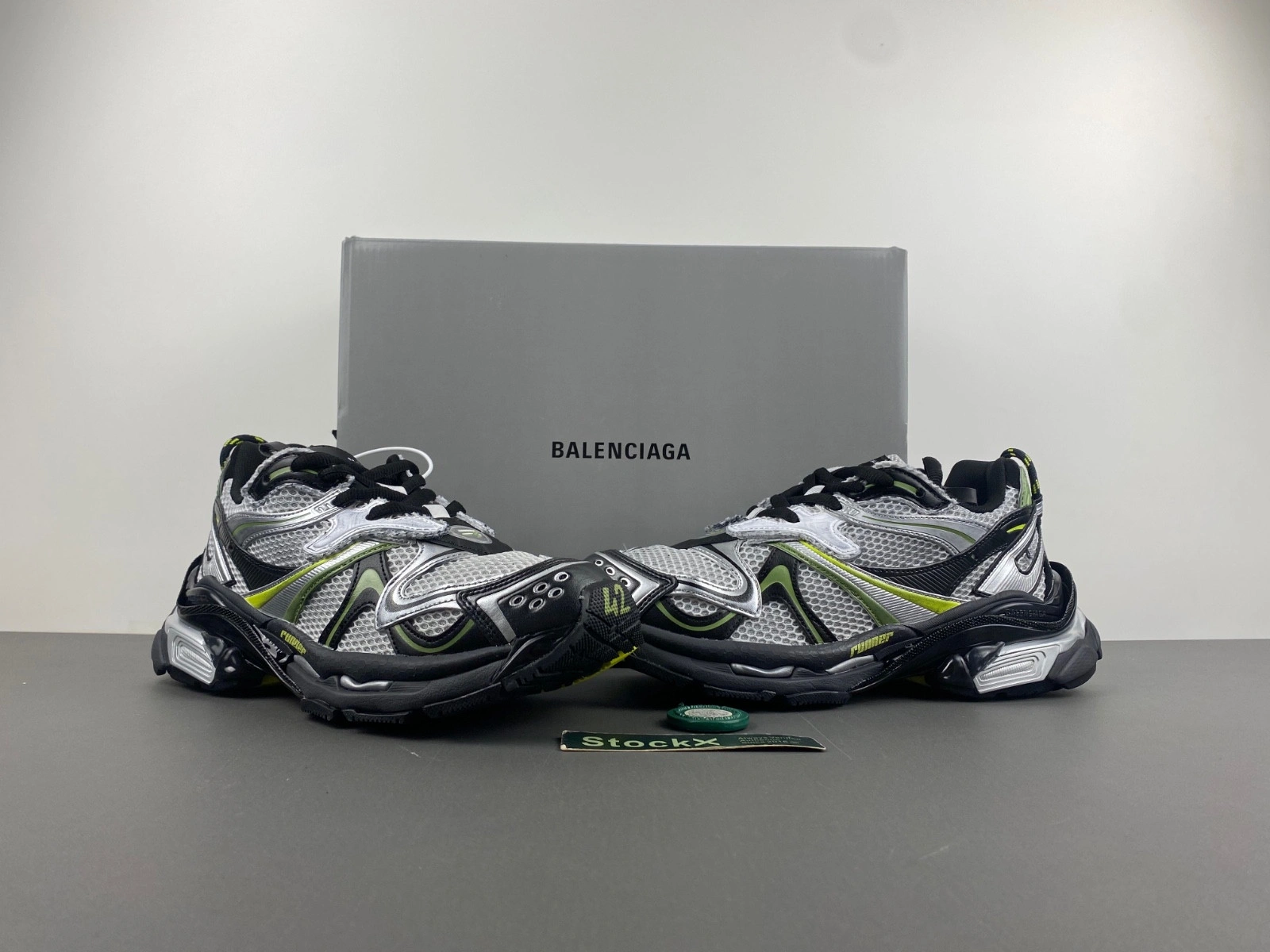 Balenciaga  Men's Runner 2.0 Sneaker in Silver