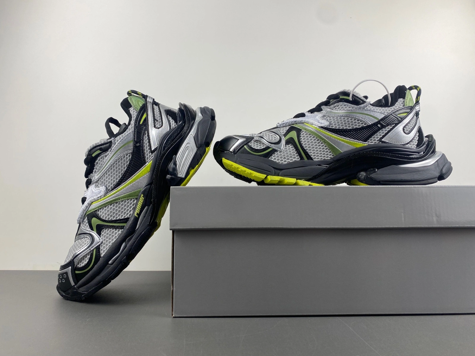 Balenciaga  Men's Runner 2.0 Sneaker in Silver