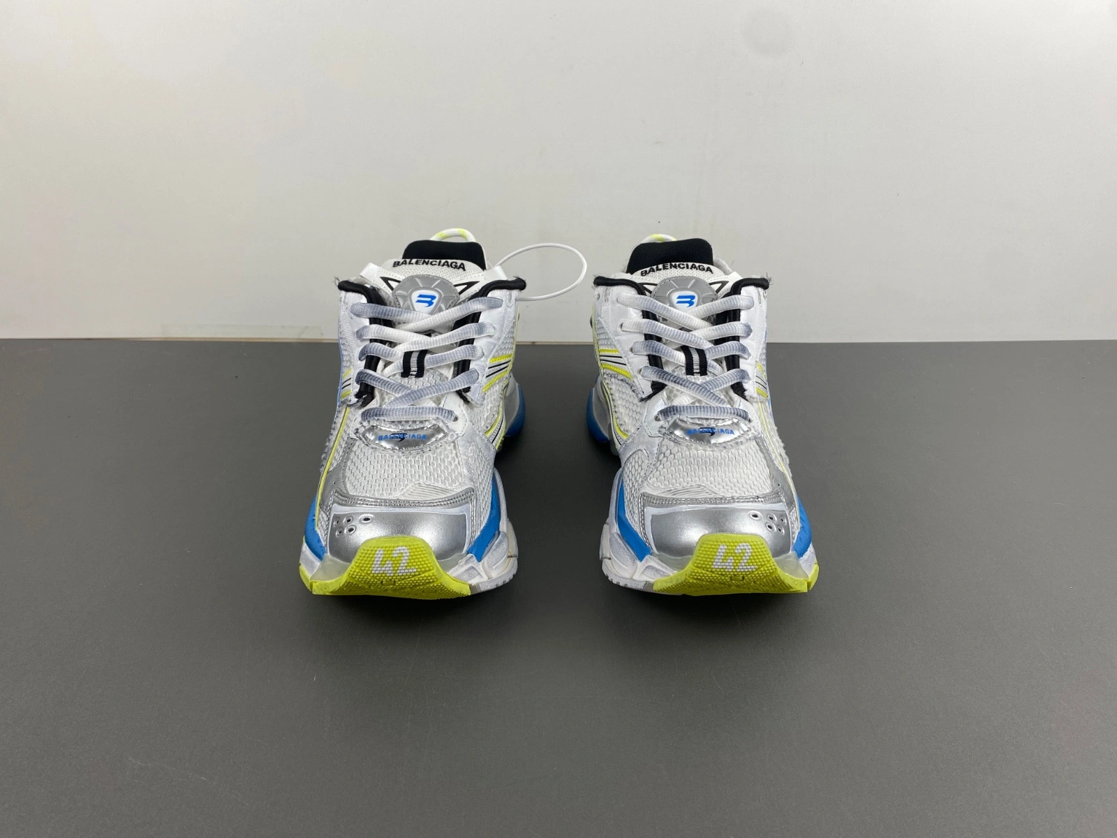 Balenciaga  Runner Sneaker in WHITE YELLOW BLUE