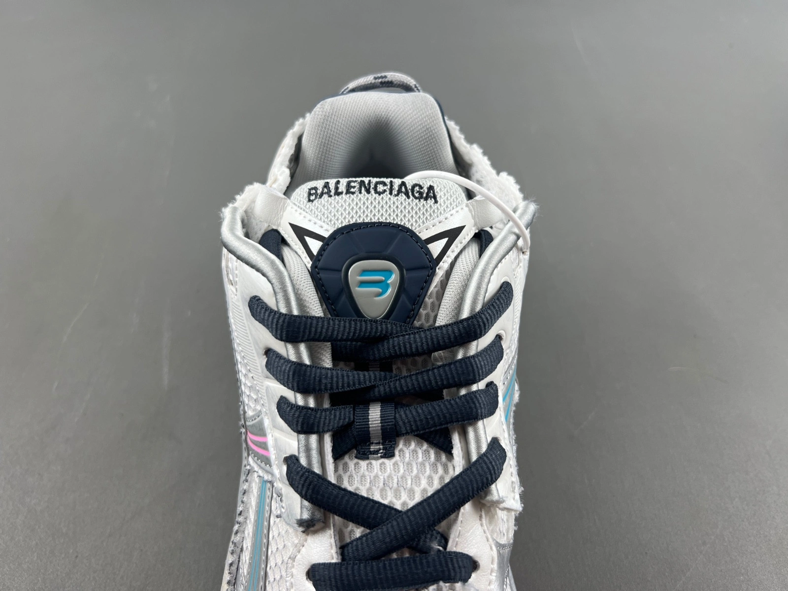 Balenciaga  Runner Sneaker in White red black
