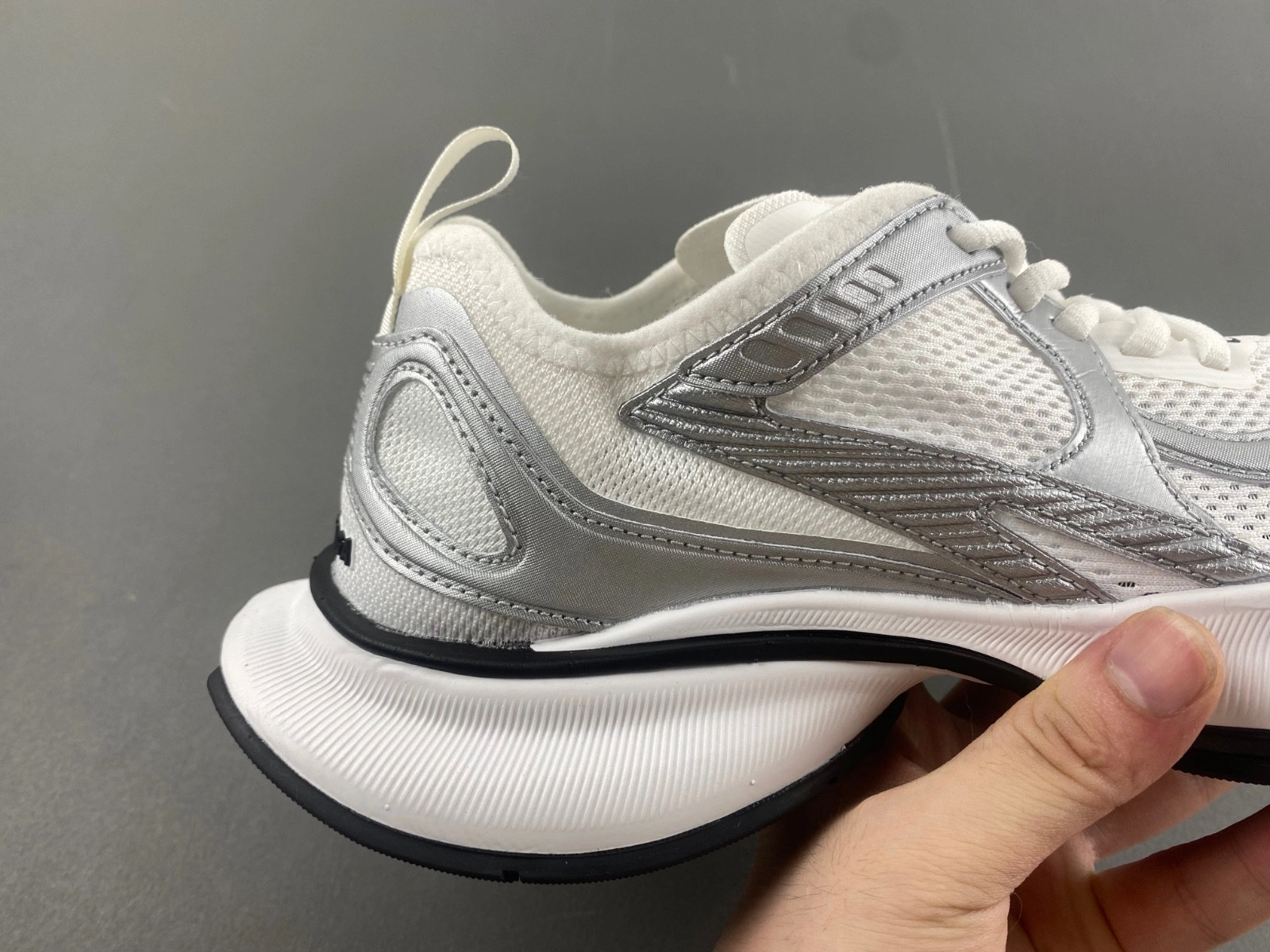 Balenciaga  Women's Circuit Sneaker in White silver