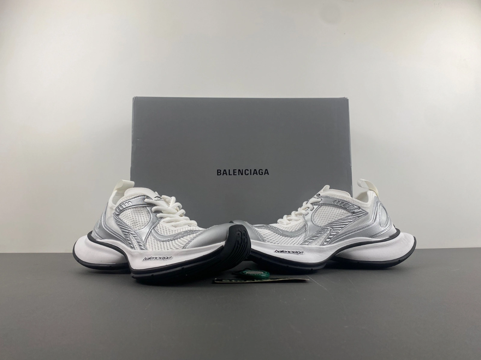 Balenciaga  Women's Circuit Sneaker in White silver