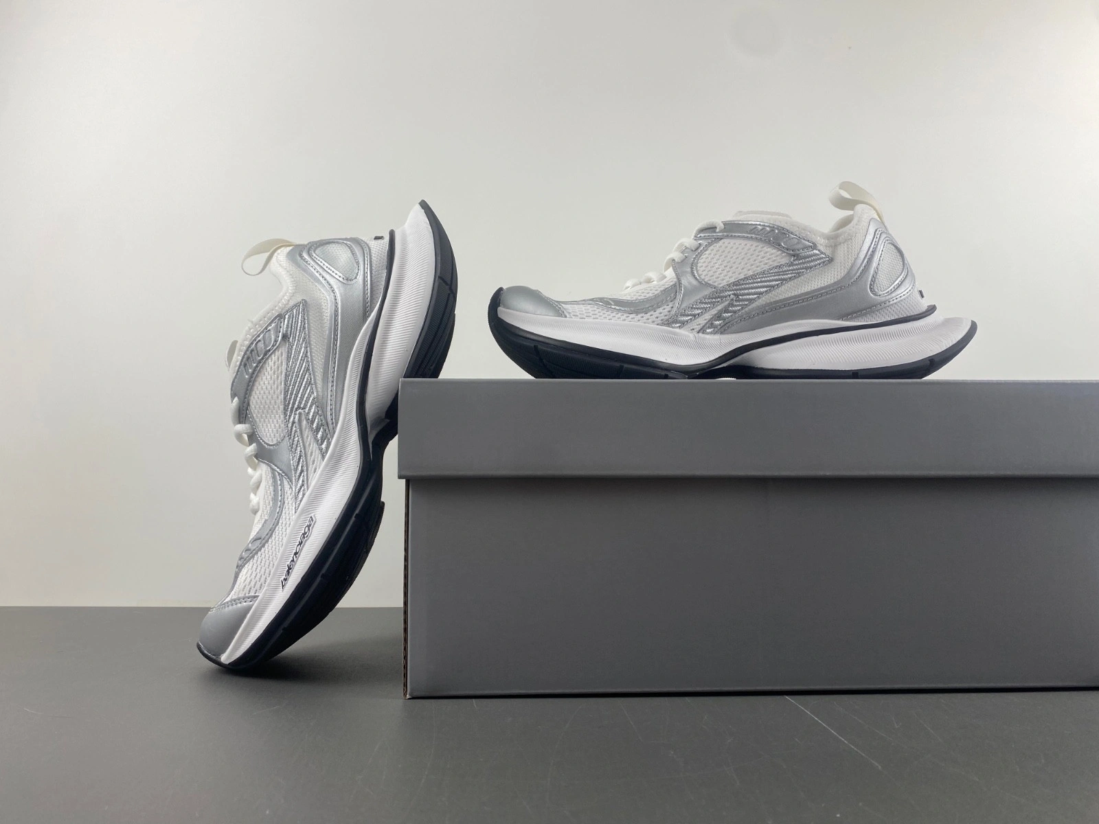 Balenciaga  Women's Circuit Sneaker in White silver