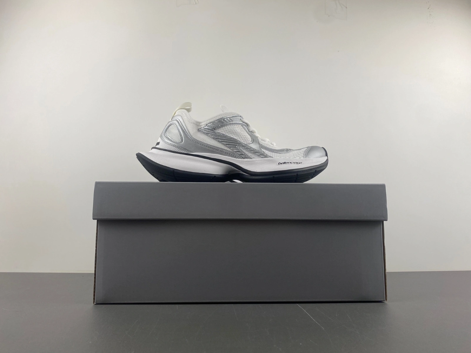 Balenciaga  Women's Circuit Sneaker in White silver