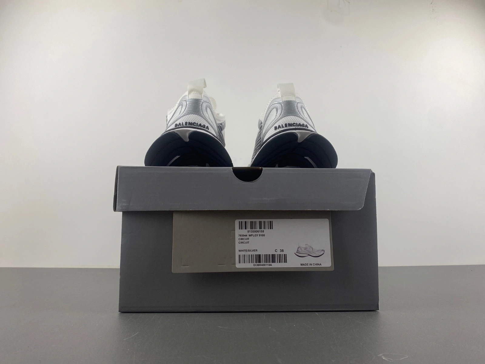 Balenciaga  Women's Circuit Sneaker in White silver