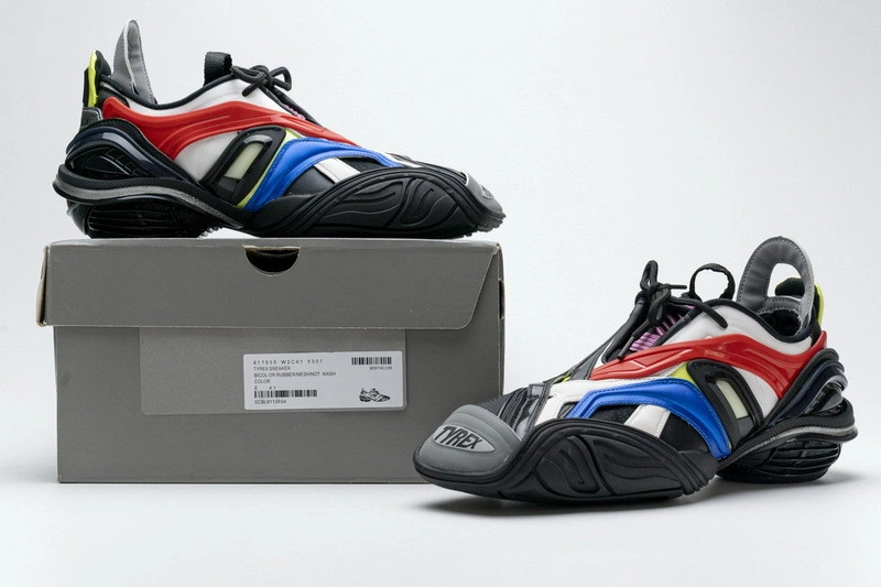Balenciaga 5.0 Tyrex Sneaker Black Blue Red  617535 W2CK1 5001