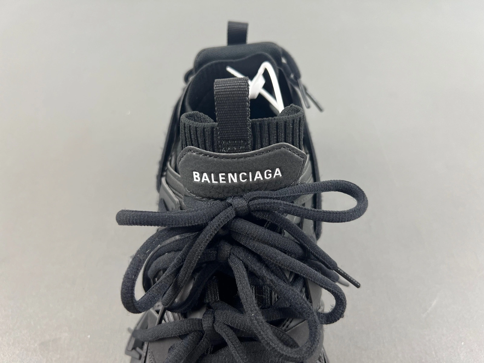 Balenciaga Black Sport Shoes 'Track Laces