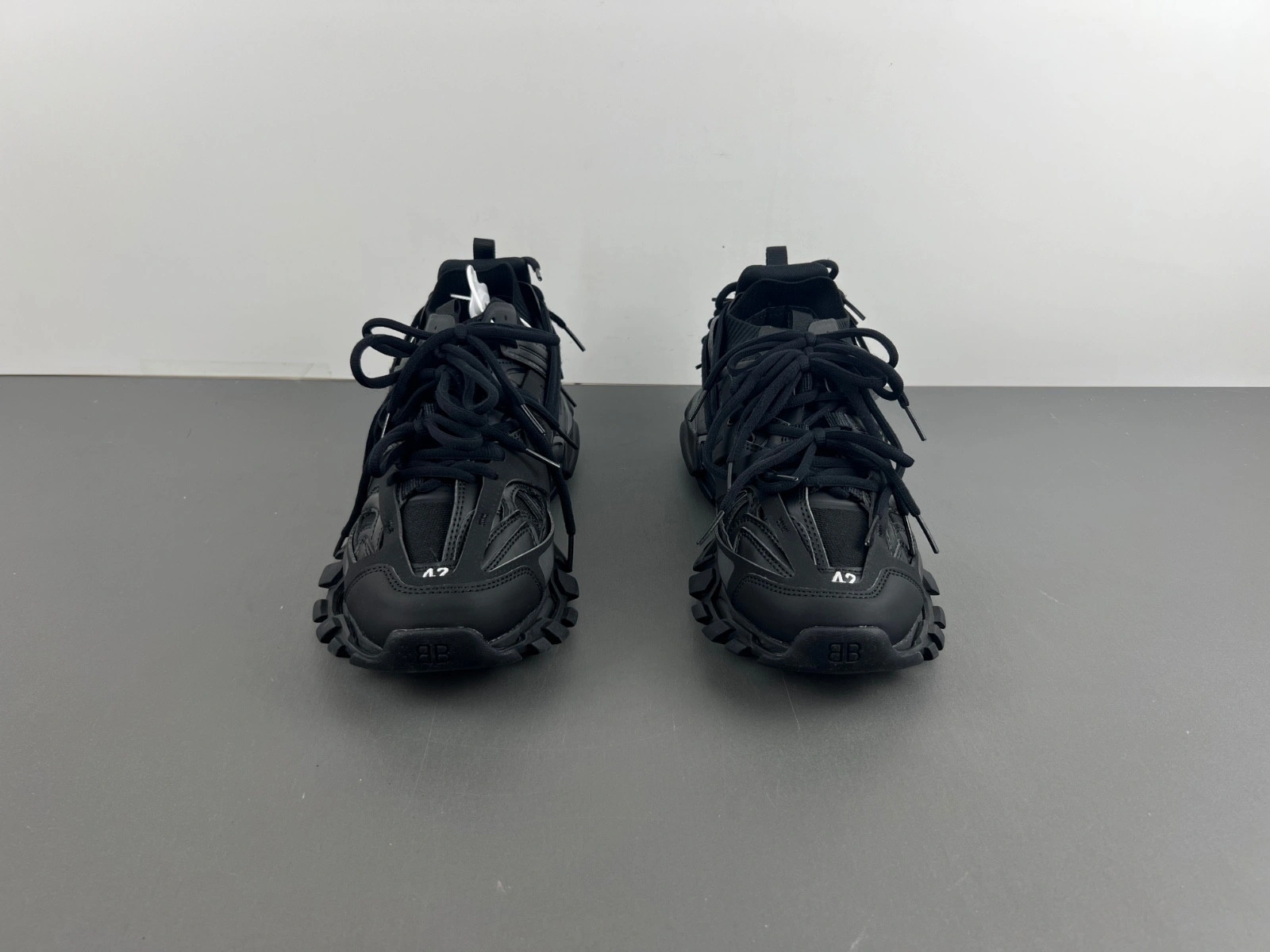 Balenciaga Black Sport Shoes 'Track Laces
