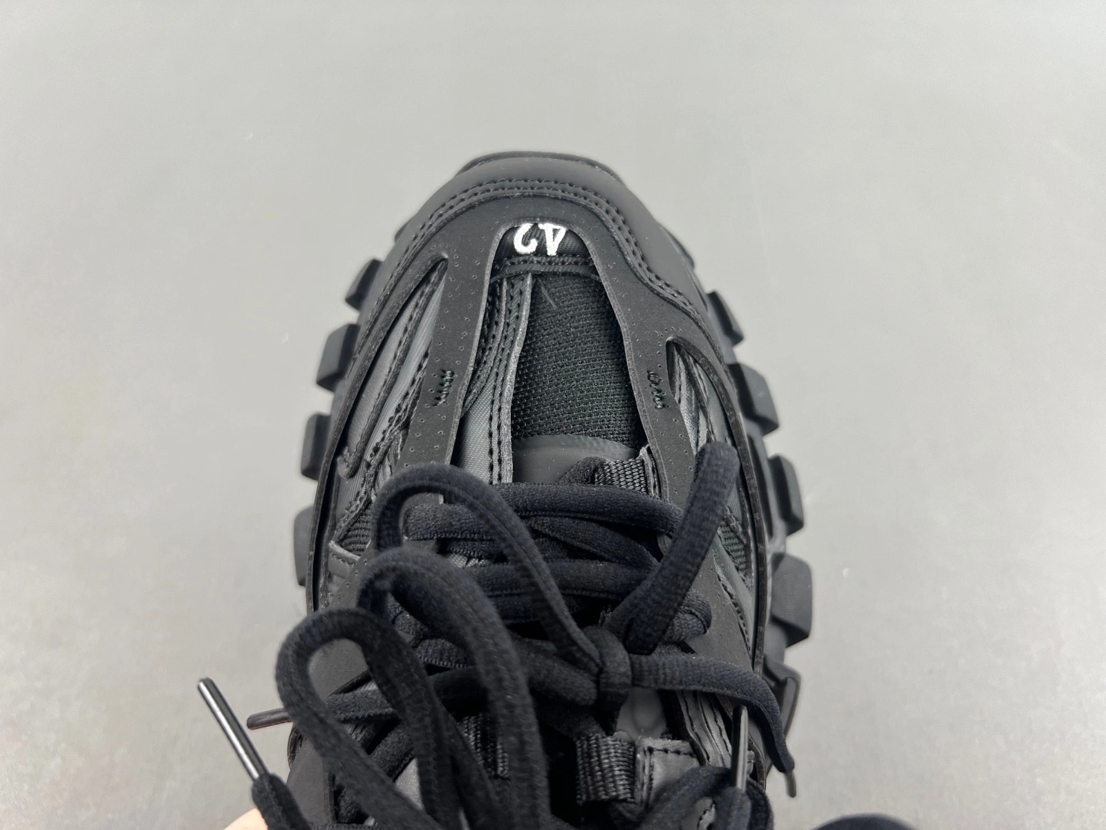 Balenciaga Black Sport Shoes 'Track Laces