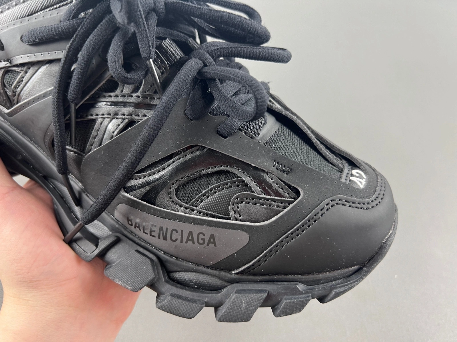 Balenciaga Black Sport Shoes 'Track Laces