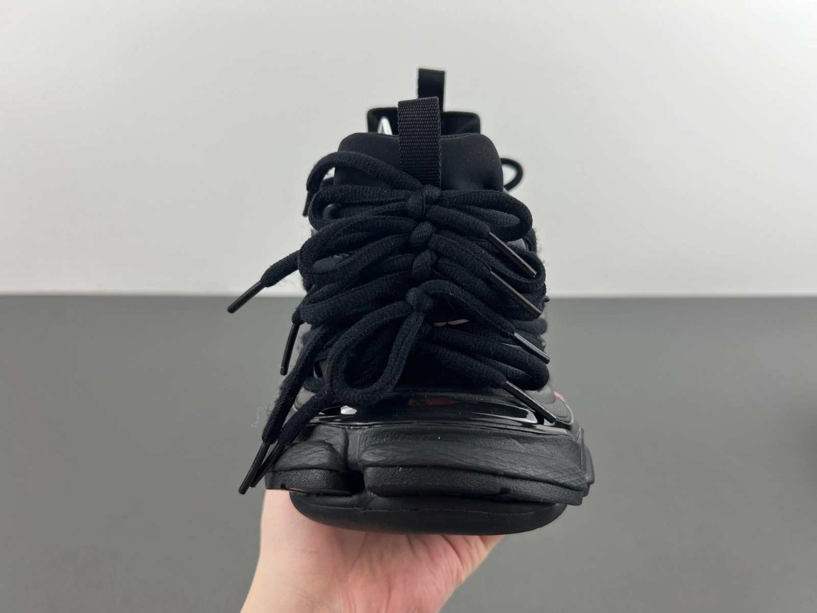 Balenciaga Black Sport Shoes 'Track Laces