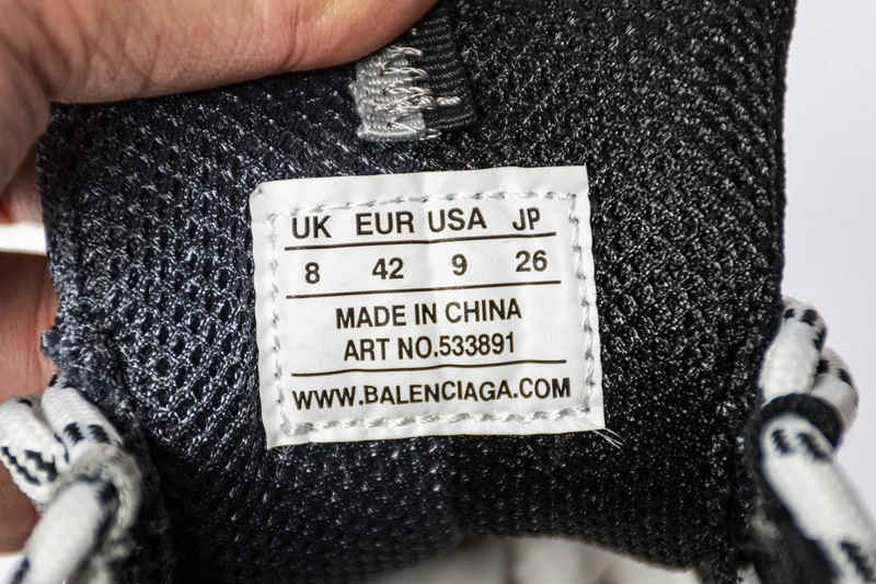 Balenciaga Grey Black Triple S Trainers Bicolour