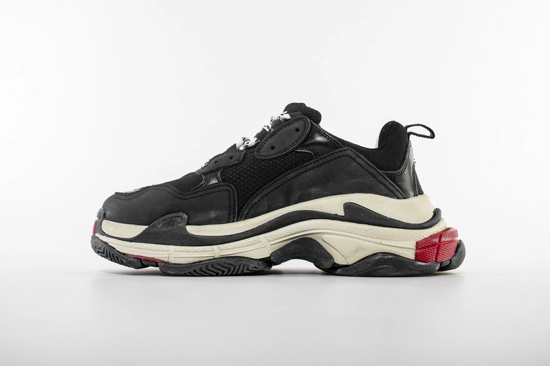 Balenciaga Grey Black Triple S Trainers Bicolour