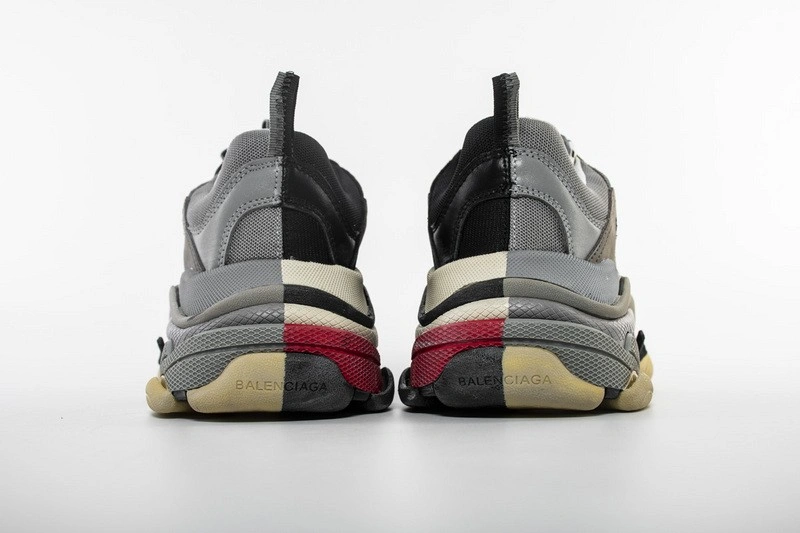 Balenciaga Grey Black Triple S Trainers Bicolour
