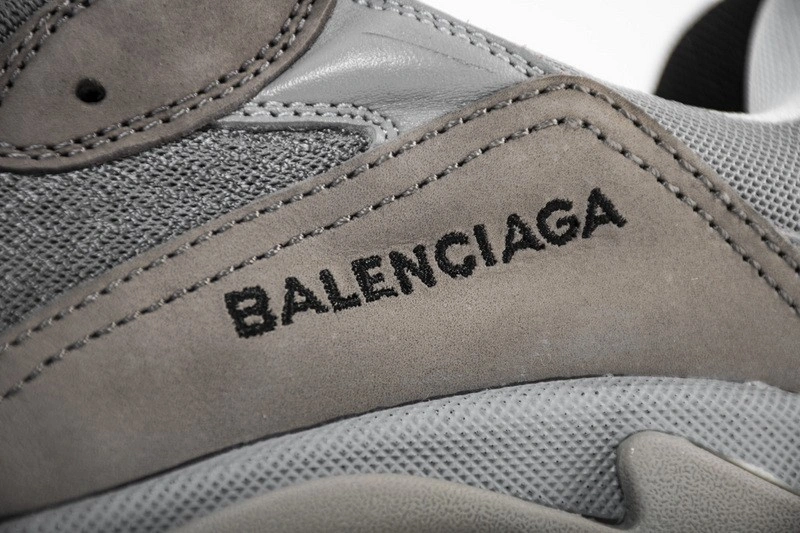 Balenciaga Grey Black Triple S Trainers Bicolour