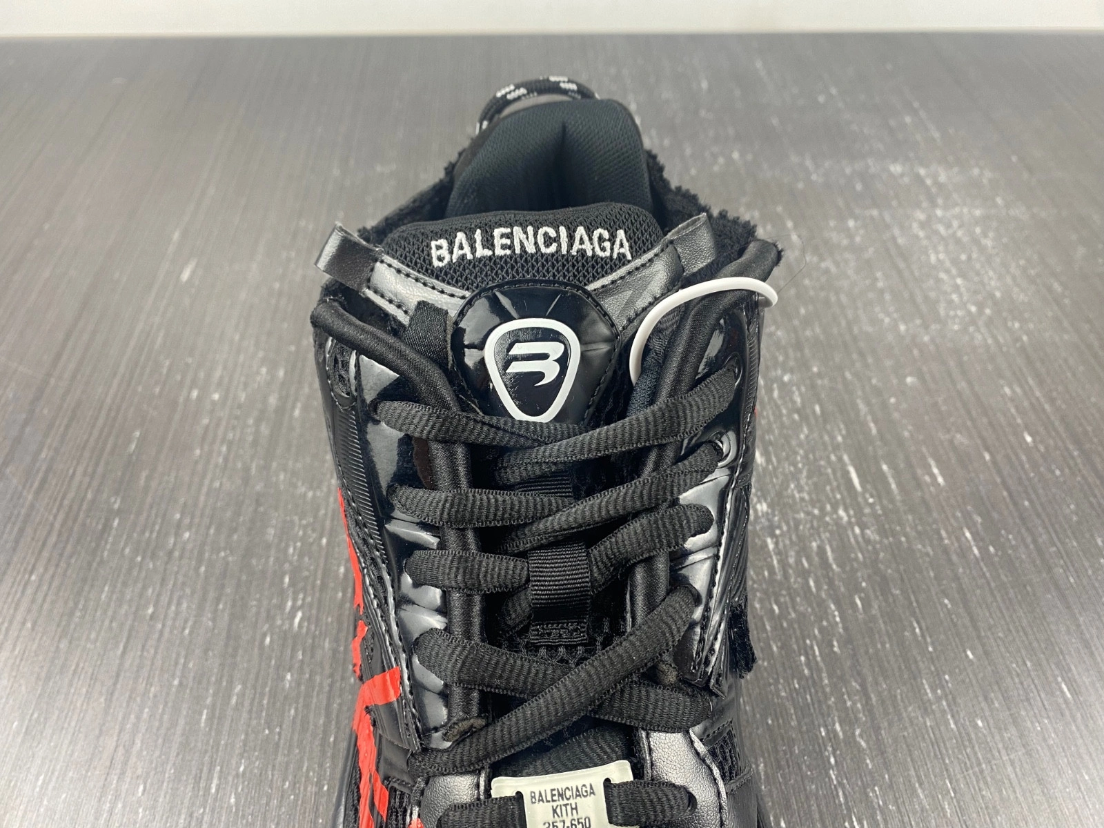Balenciaga MEN'S RUNNER GRAFFITI SNEAKER IN BLACK