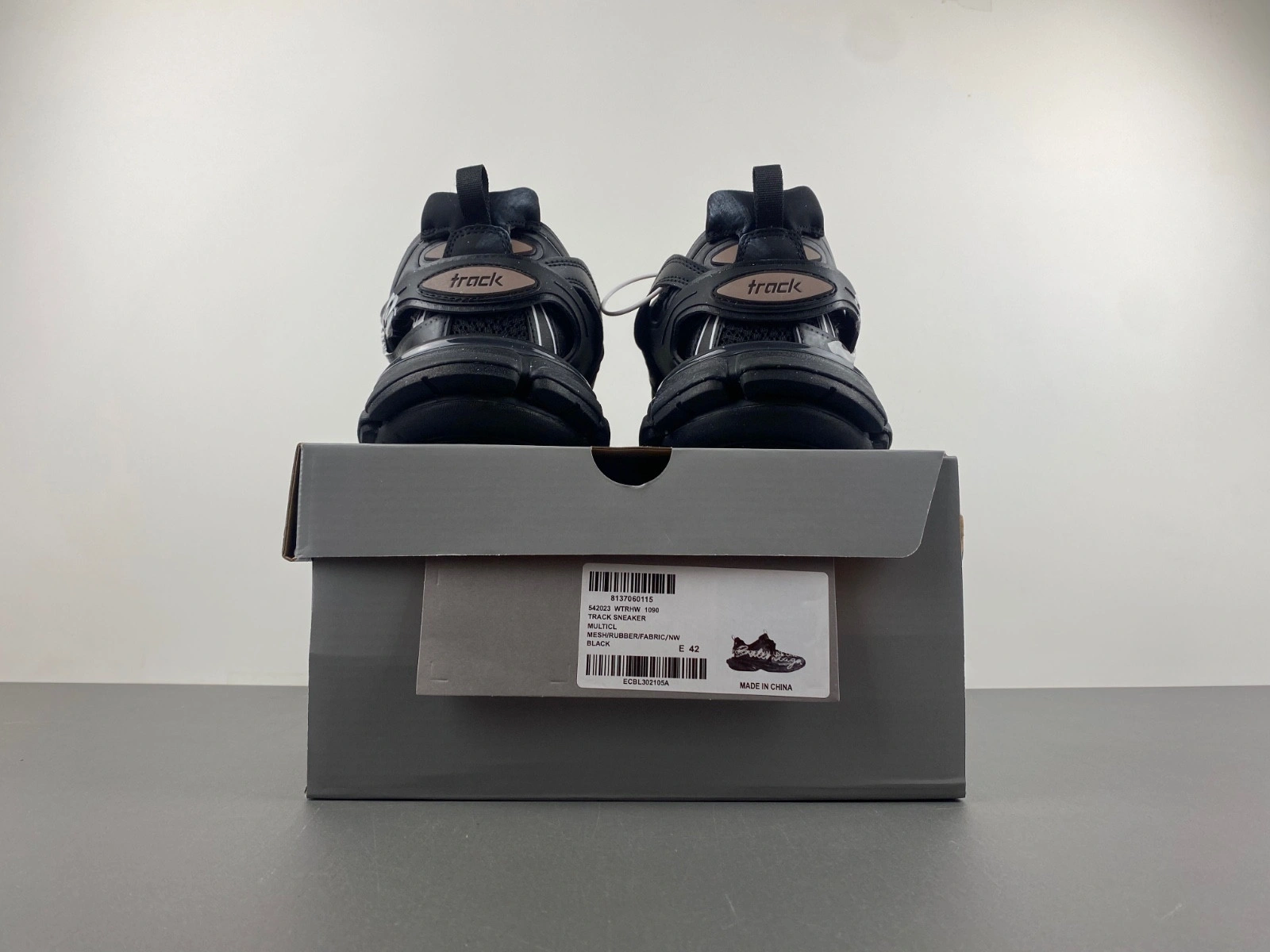 Balenciaga Men's Blue Track Signature Sneaker